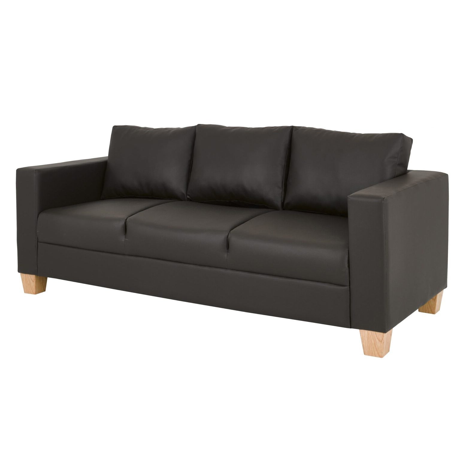 Hanbury Faux Leather Sofa Crib5 3 Seater