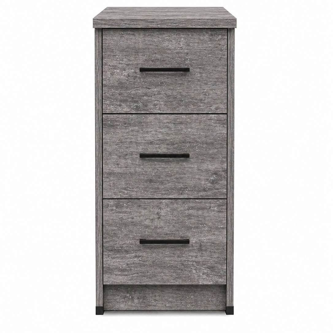 Sorrento 15" 3 Drawer Bedside Unit, Avola Grey