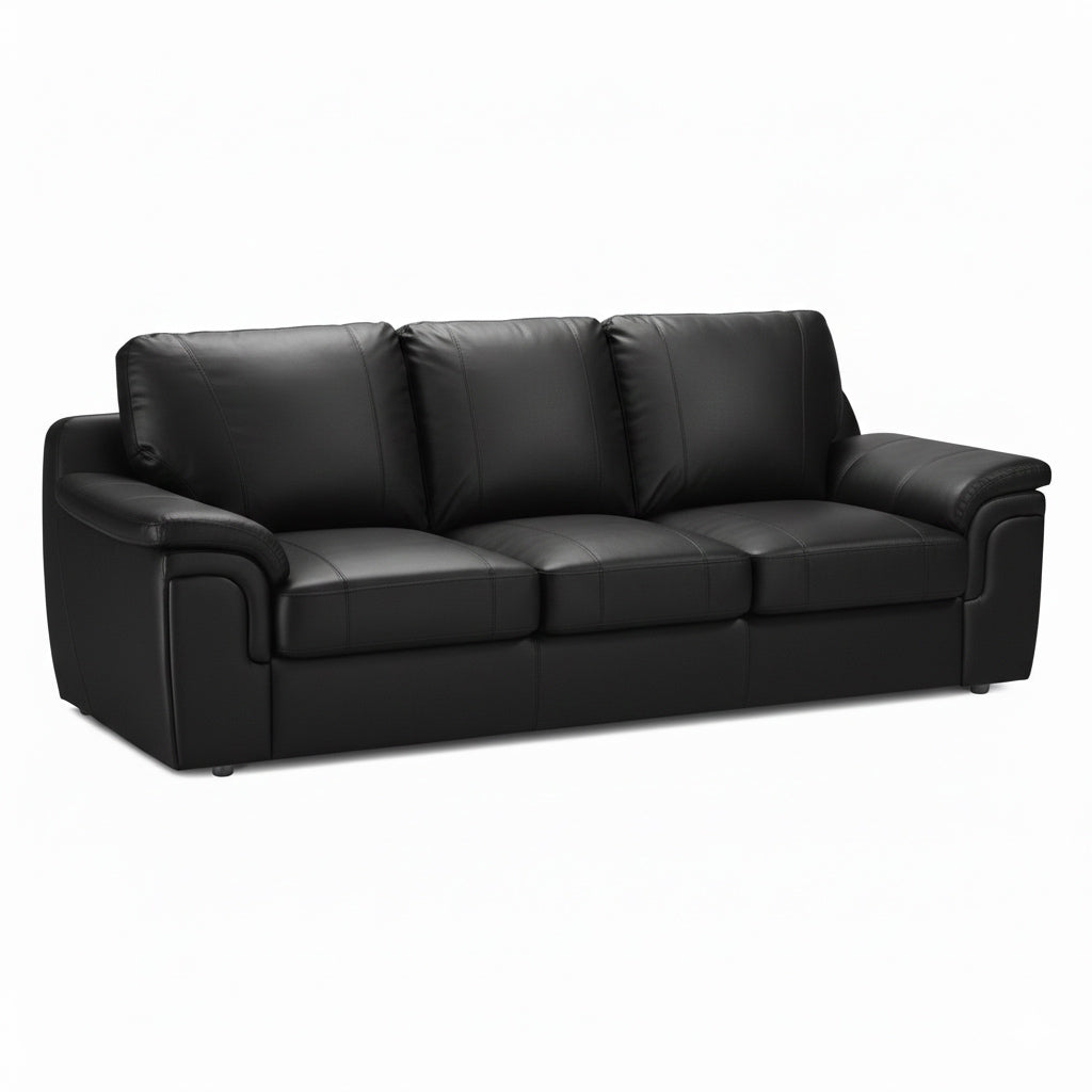 Amy Faux Leather 3 Seater Sofa