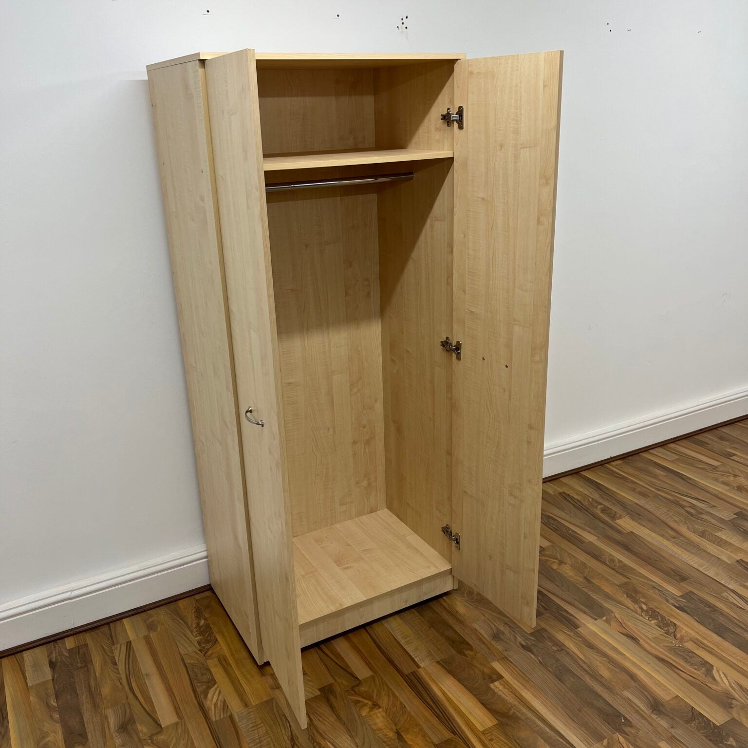 Contract 30" 2 Door Wardrobe Flat Pack Maple