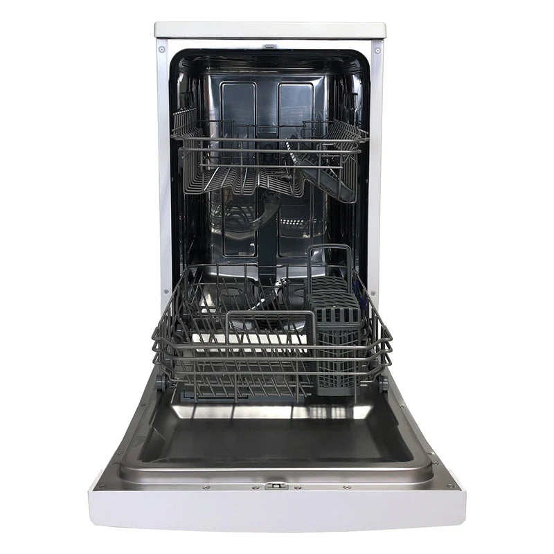 Freestanding Slimline 10 Place Dishwasher, White