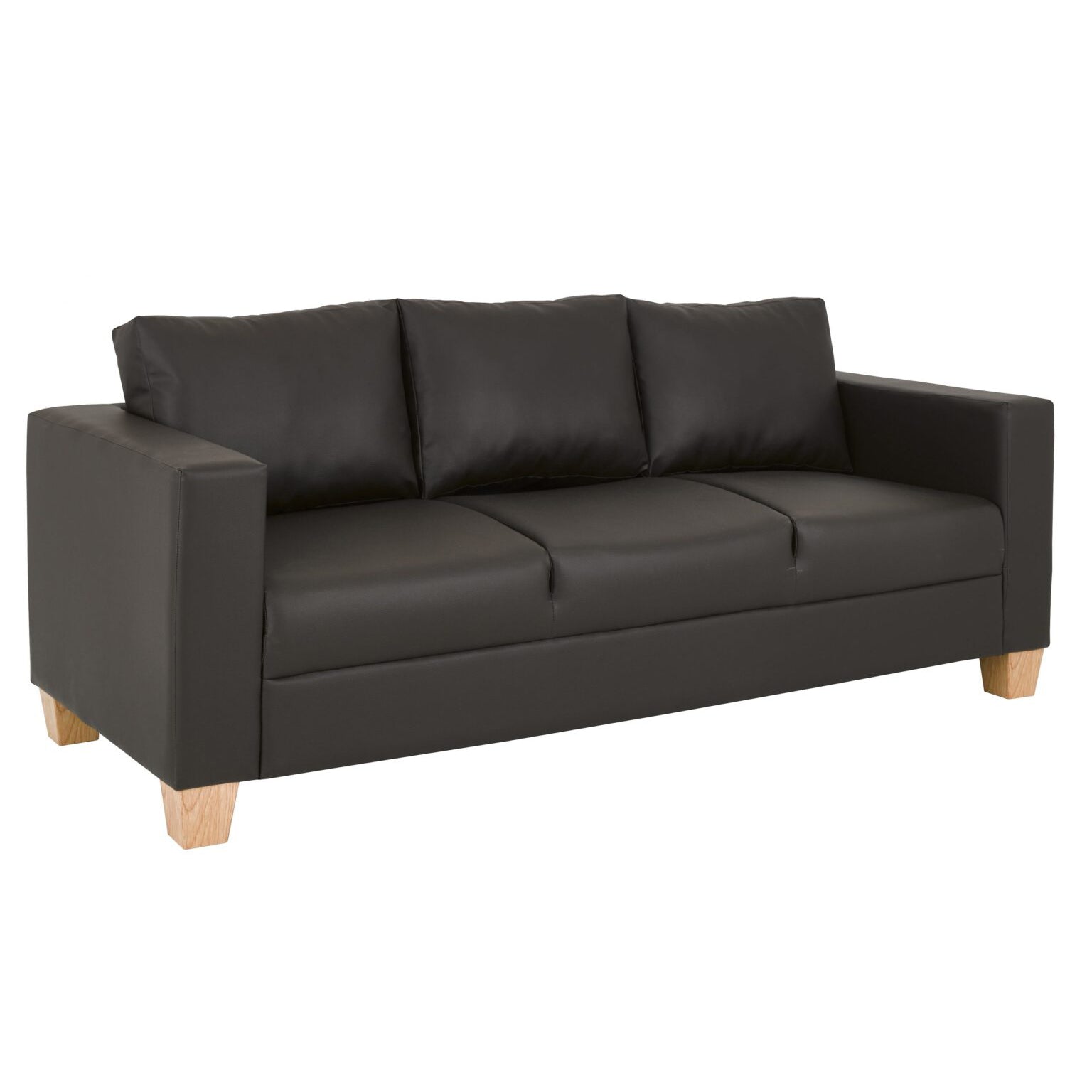 Hanbury Faux Leather Sofa Crib5 3 Seater