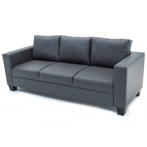 Hanbury Faux Leather Sofa Crib5 3 Seater
