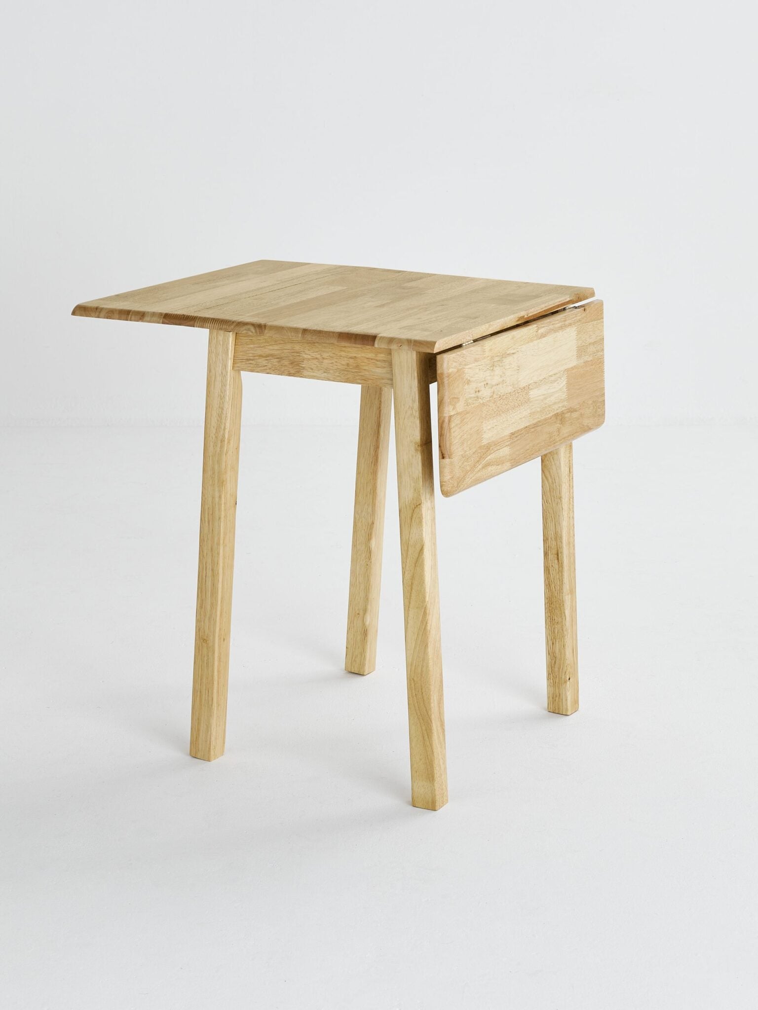 Malay Wooden Dropleaf Table Natural