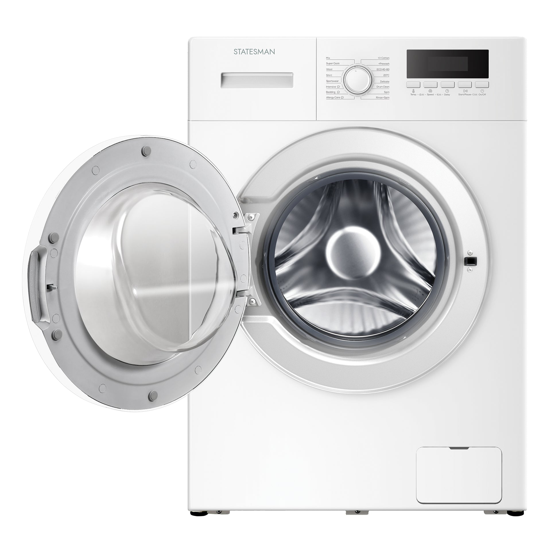 Freestanding Washing Machine, 1000rpm, 6Kg Load Capacity, White