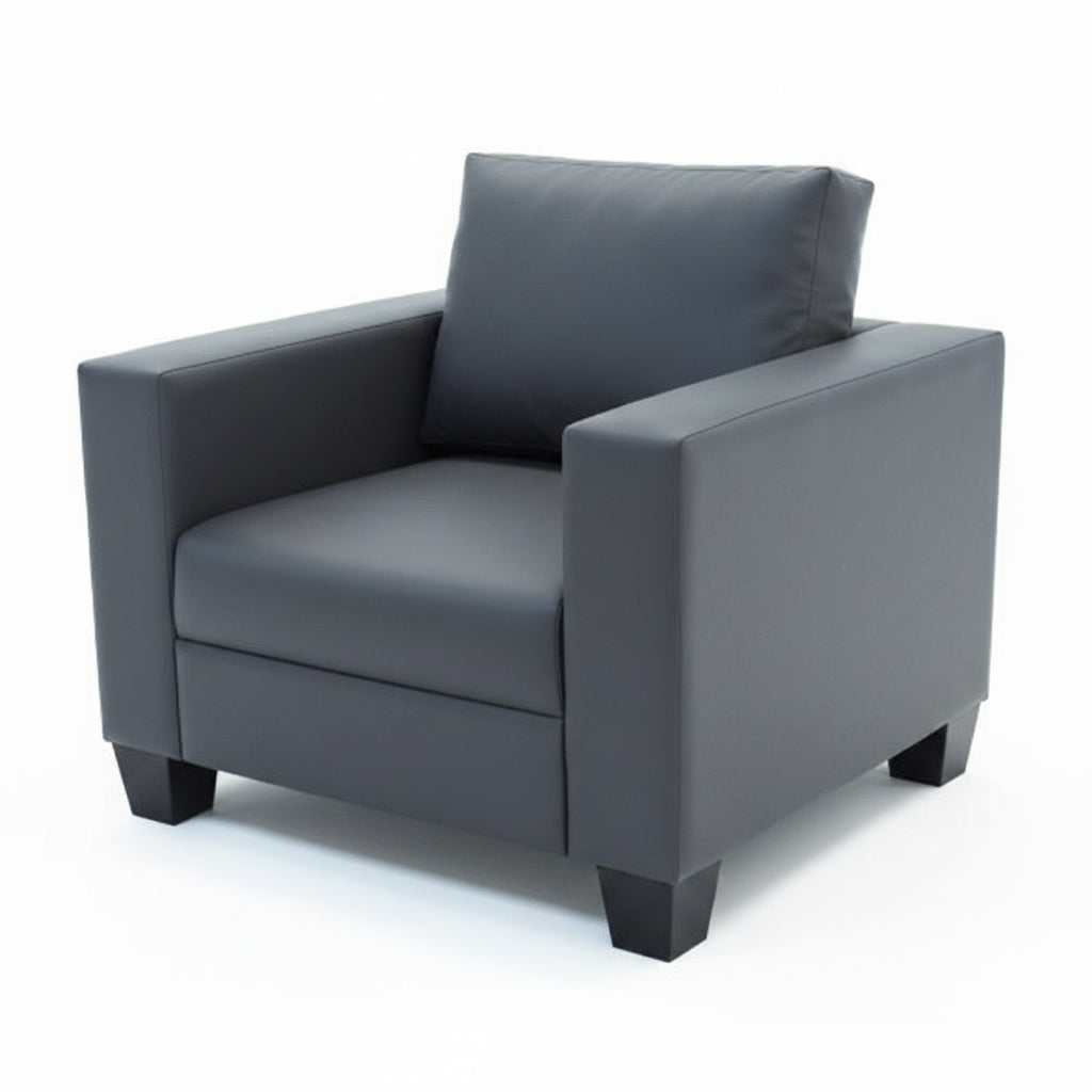 Hanbury Faux Leather Armchair Crib5