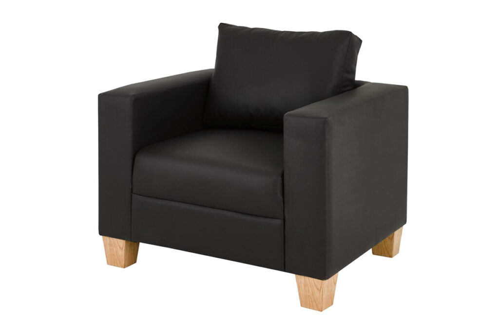 Hanbury Faux Leather Armchair Crib5