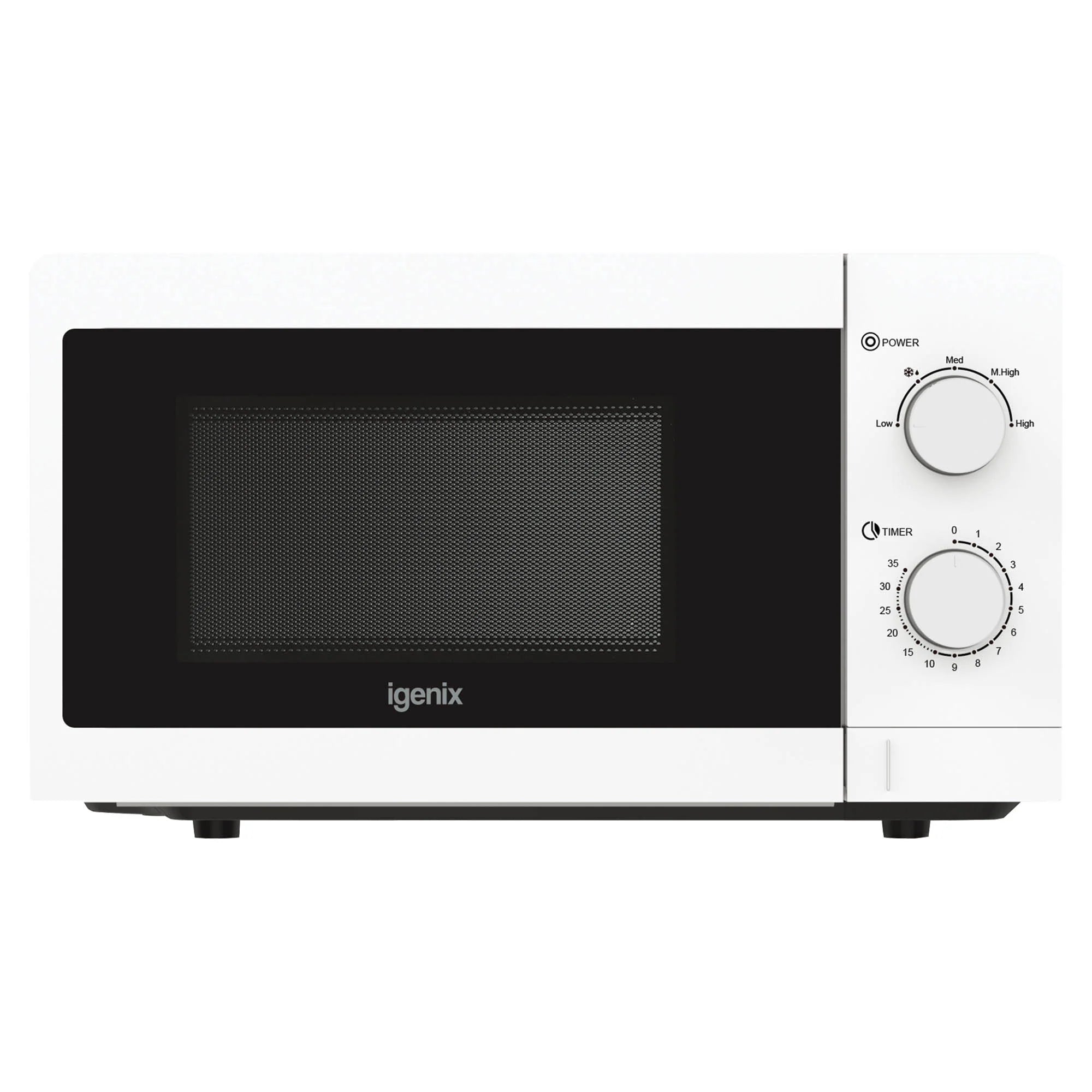 Manual Microwave, 20 Litre, 5 Power Settings, 700W, White IGMS09434W