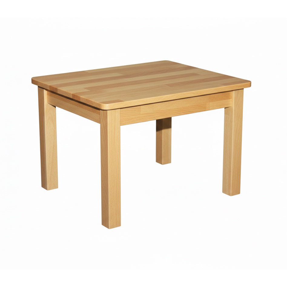 Malay Wooden Lamp Table Natural