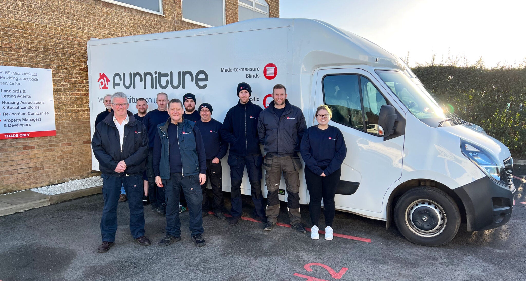PL-Furniture Team With Delivery Van