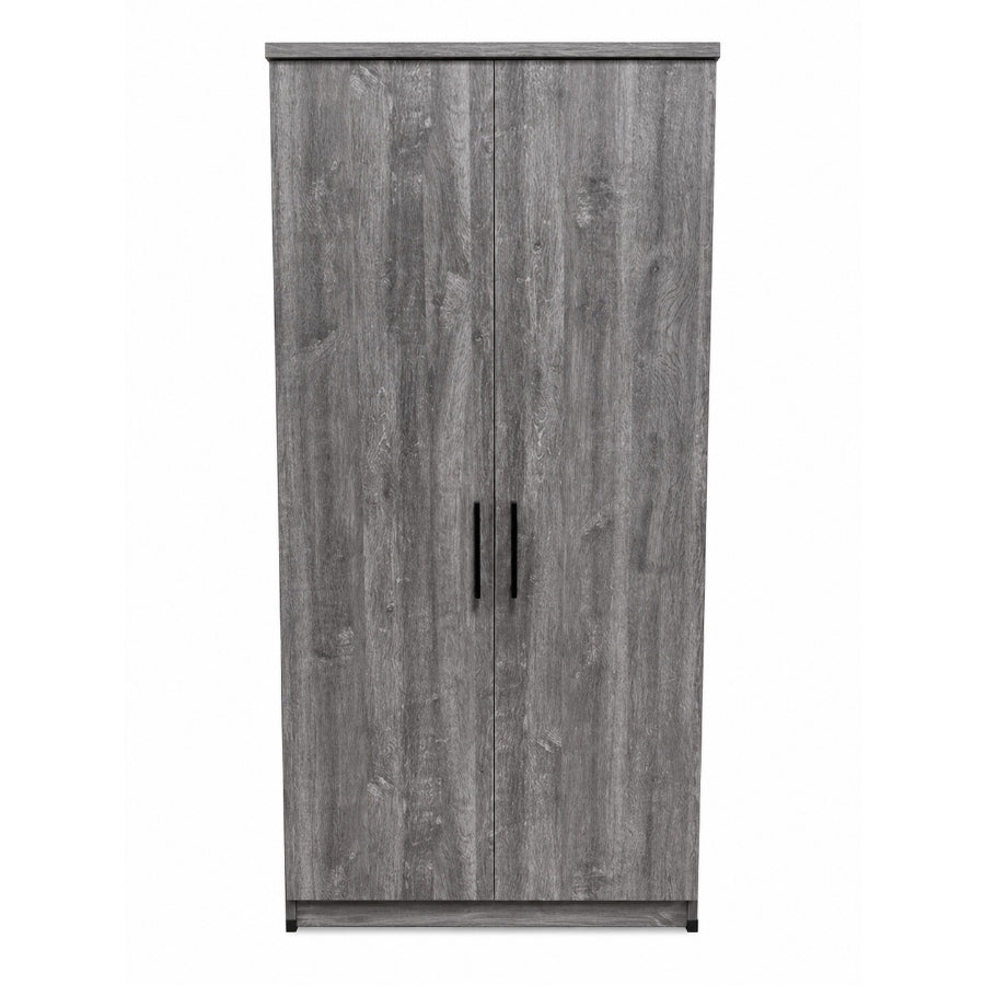 Sorrento 30" 2 Door Wardrobe, Avola Grey