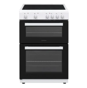 60cm Freestanding Electric Cooker - Double Cavity With Ceramic Hob